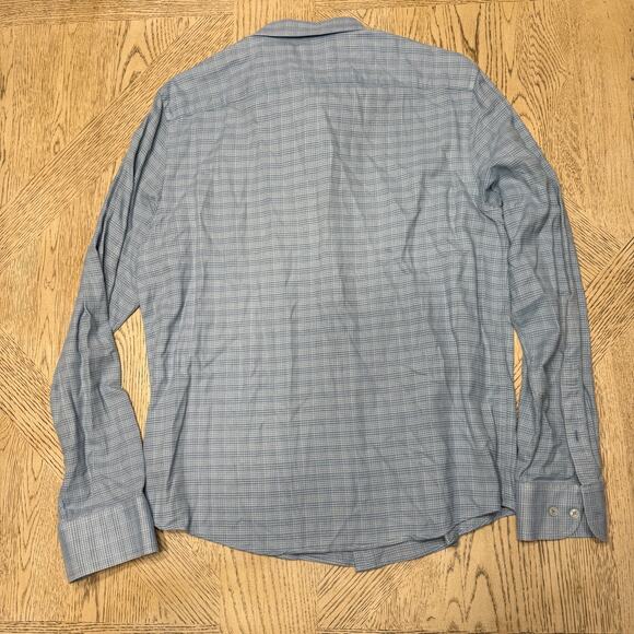 Untuckit Encosta Blue Long Sleeve Slim Fit Button Down Large - Picture 2 of 7